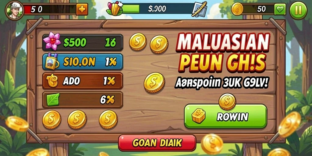 Tampilan utama game yang menarik.