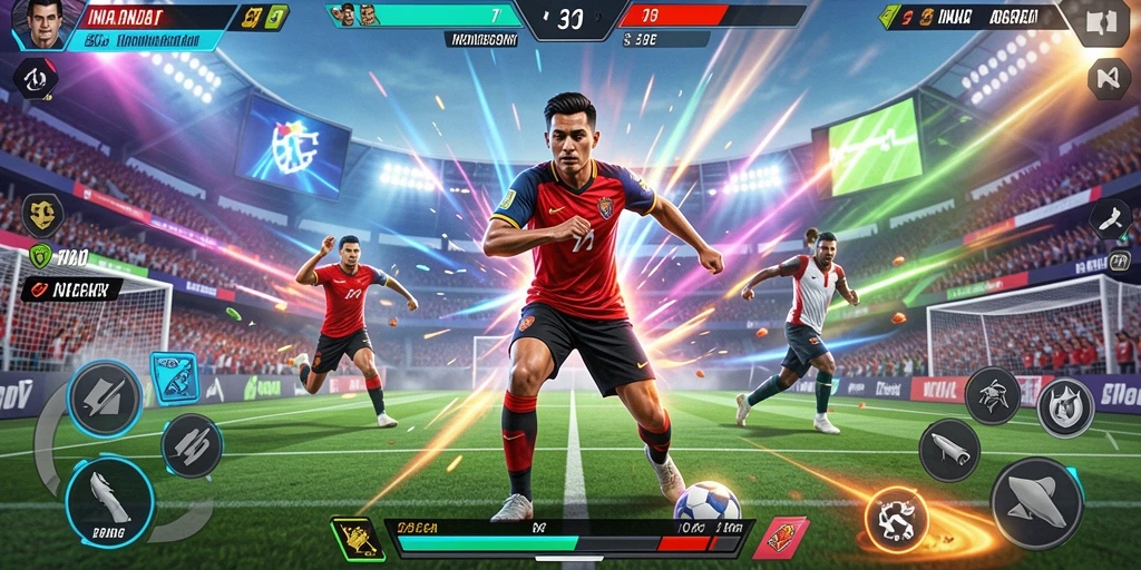 Screenshot menunjukkan karakter utama dalam misi pertama.