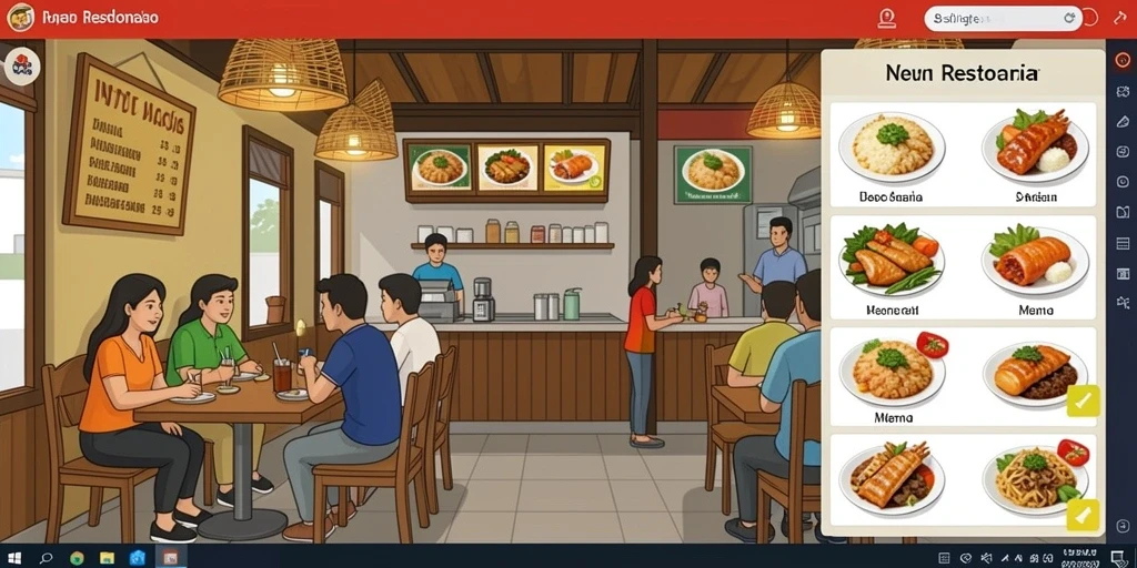 Tampilan awal aplikasi yang menarik dan intuitif.