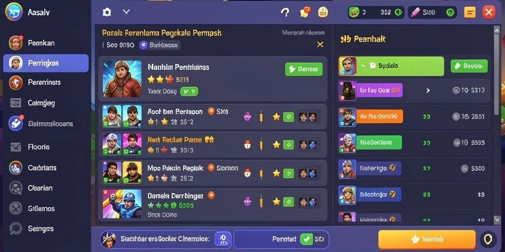 Tampilan grafis yang cerah dan menarik.