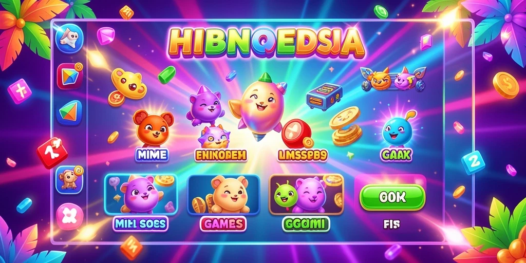 Tampilan permainan slot yang menarik dan berwarna.