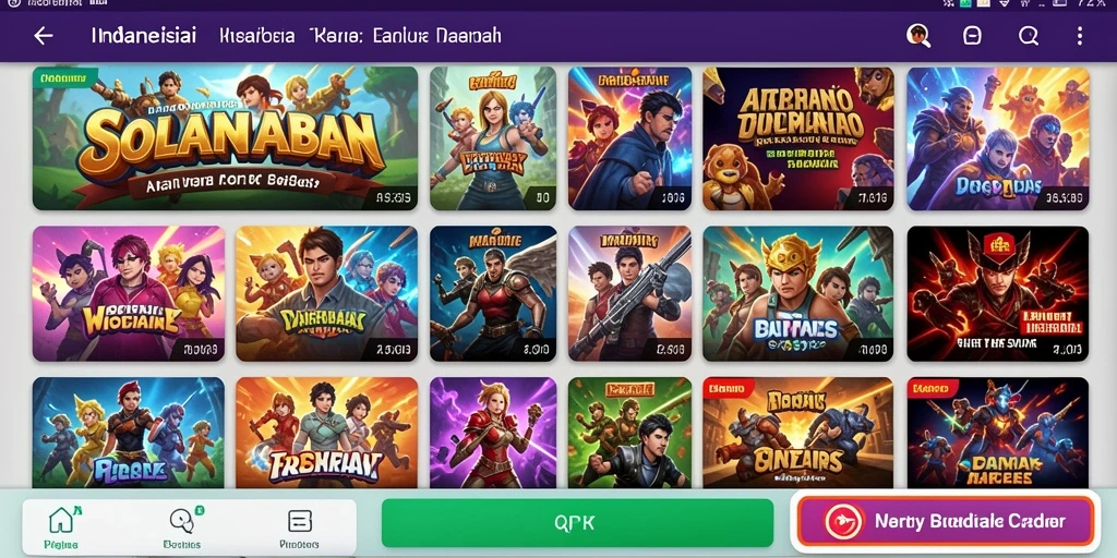 Tampilan menu utama yang menarik dan intuitif.